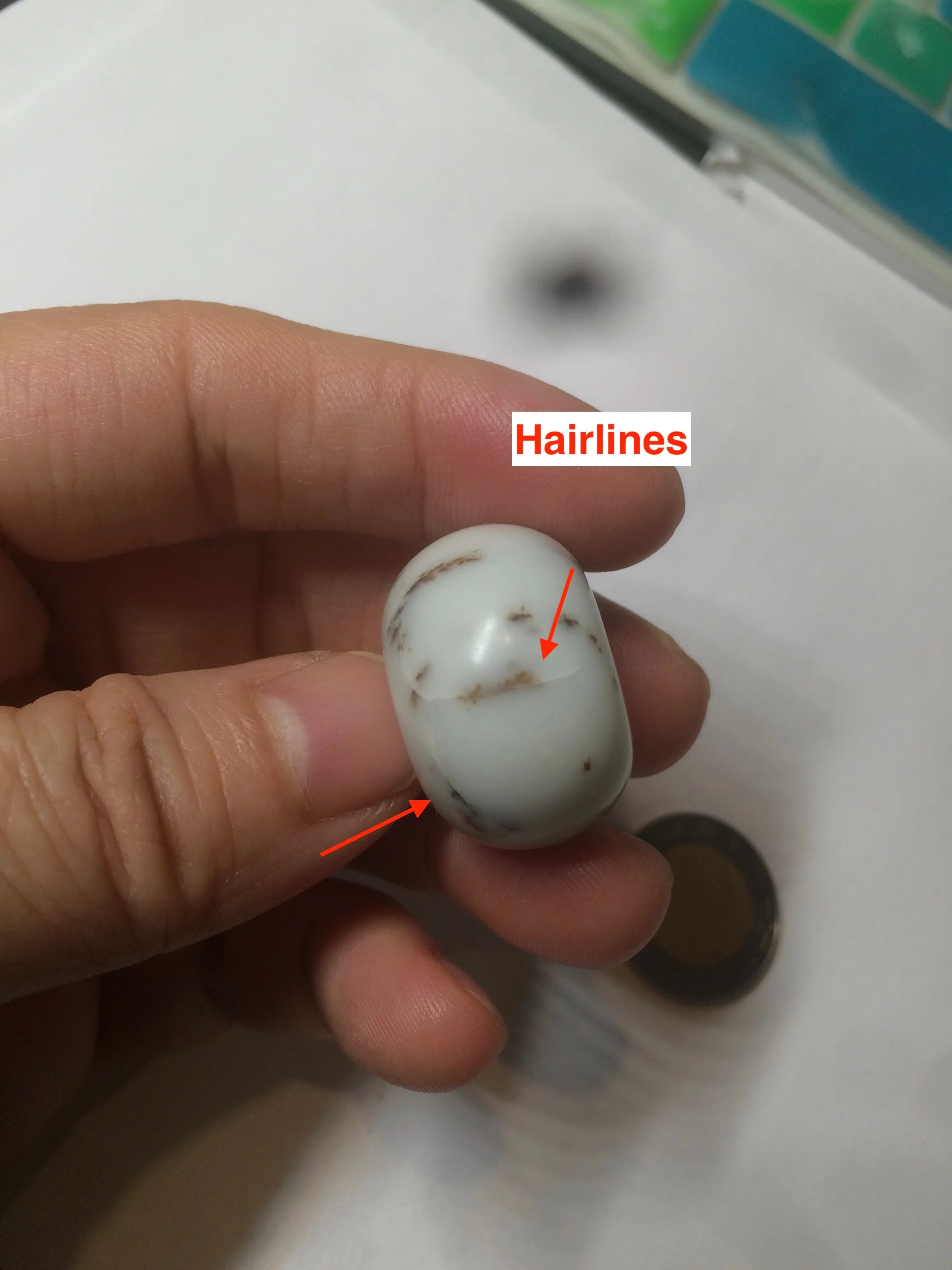 100% Natural white beige with black/brown flying dandelions Osmanthus fragrant cheese cake nephrite Hetian Jade pendant/worry stone HT68
