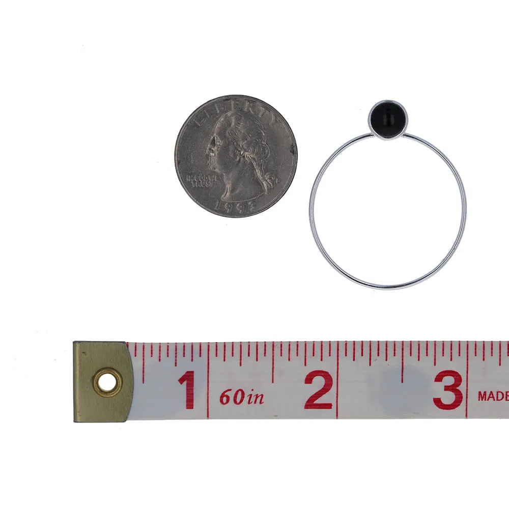 30mm Onyx Post and Hoop