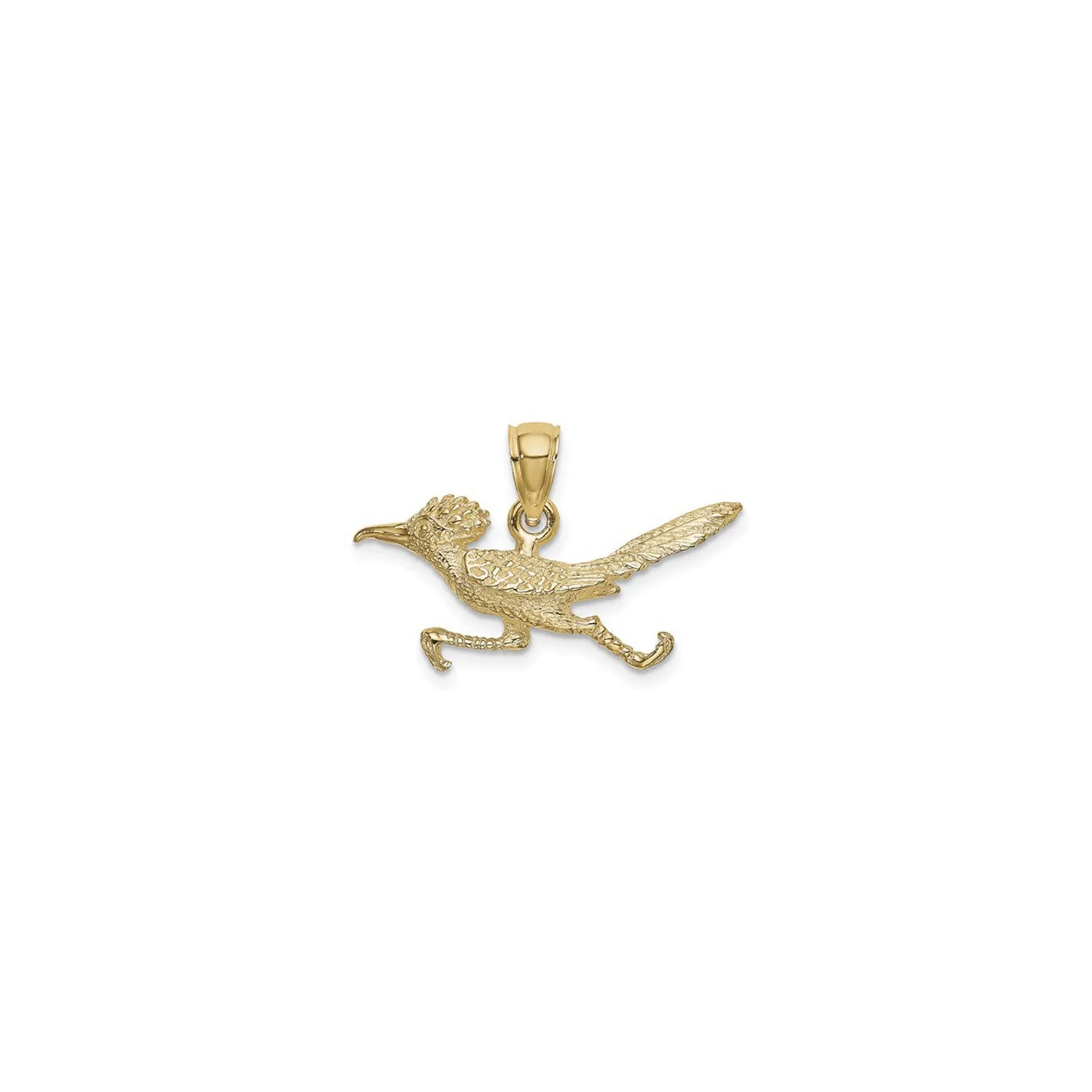3D Road Runner Pendant (14K)