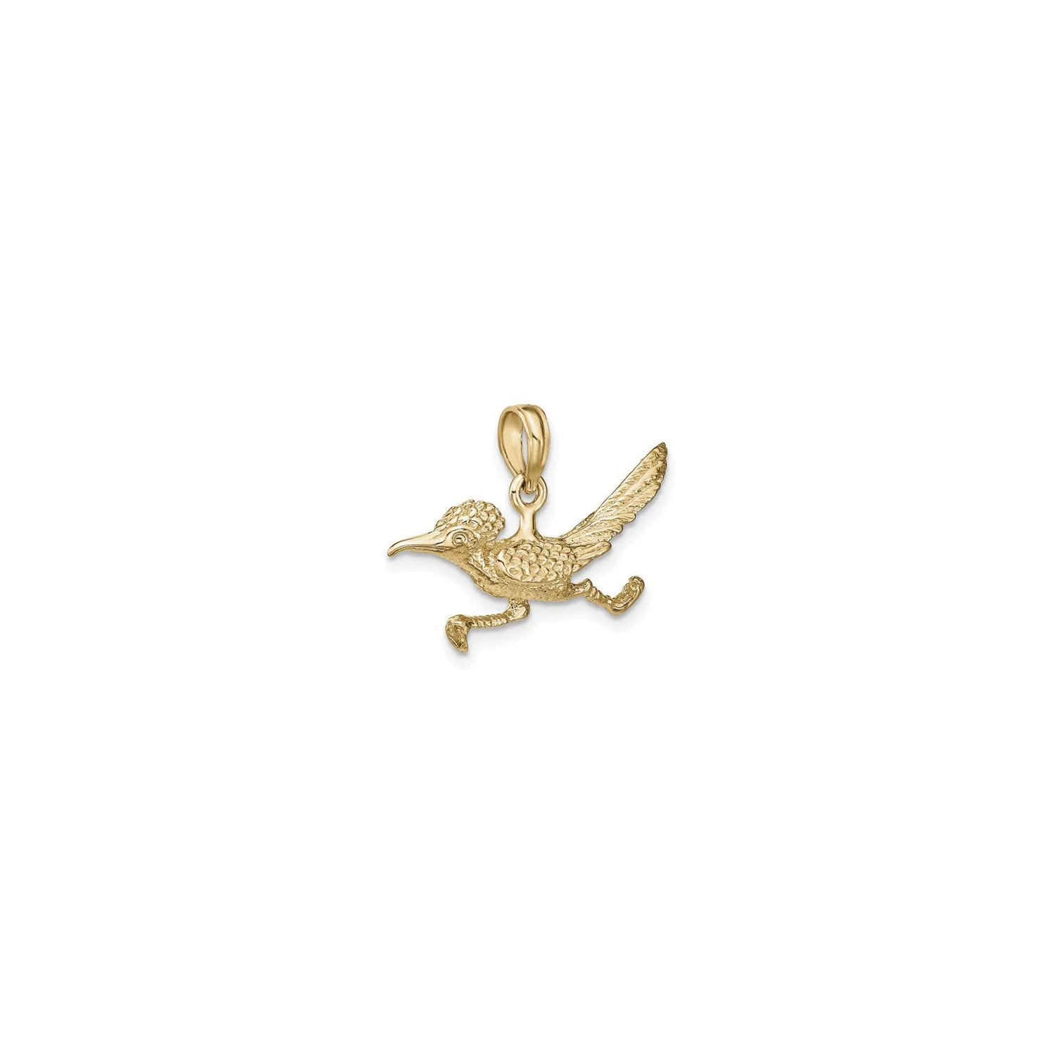 3D Road Runner Pendant (14K)