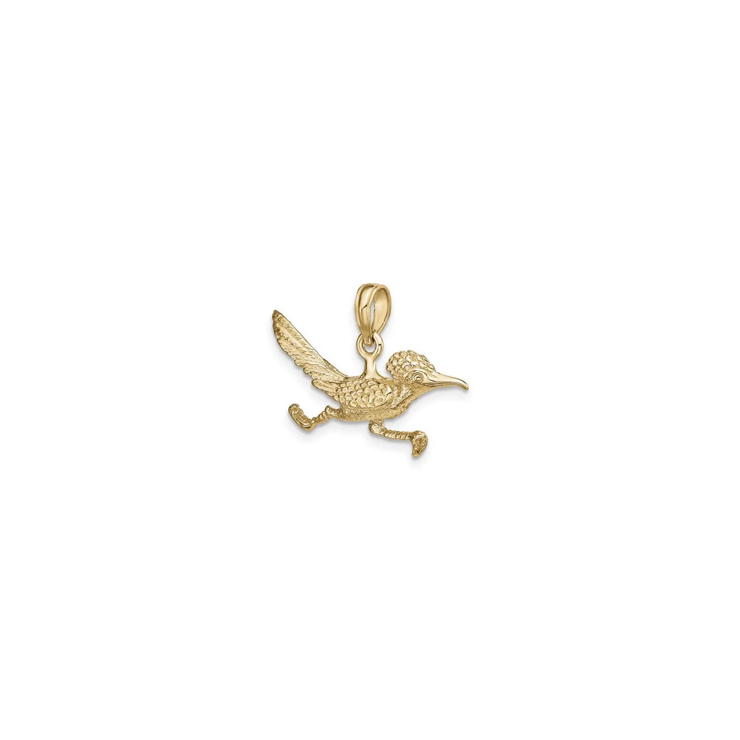 3D Road Runner Pendant (14K)