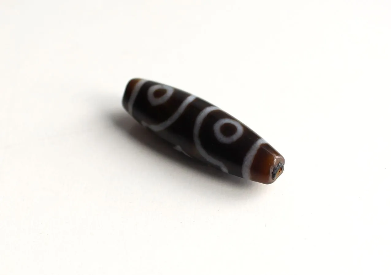 42 mm Three Eyed Dzi Bead