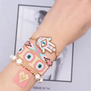 Beaded Hamsara Bracelet Set
