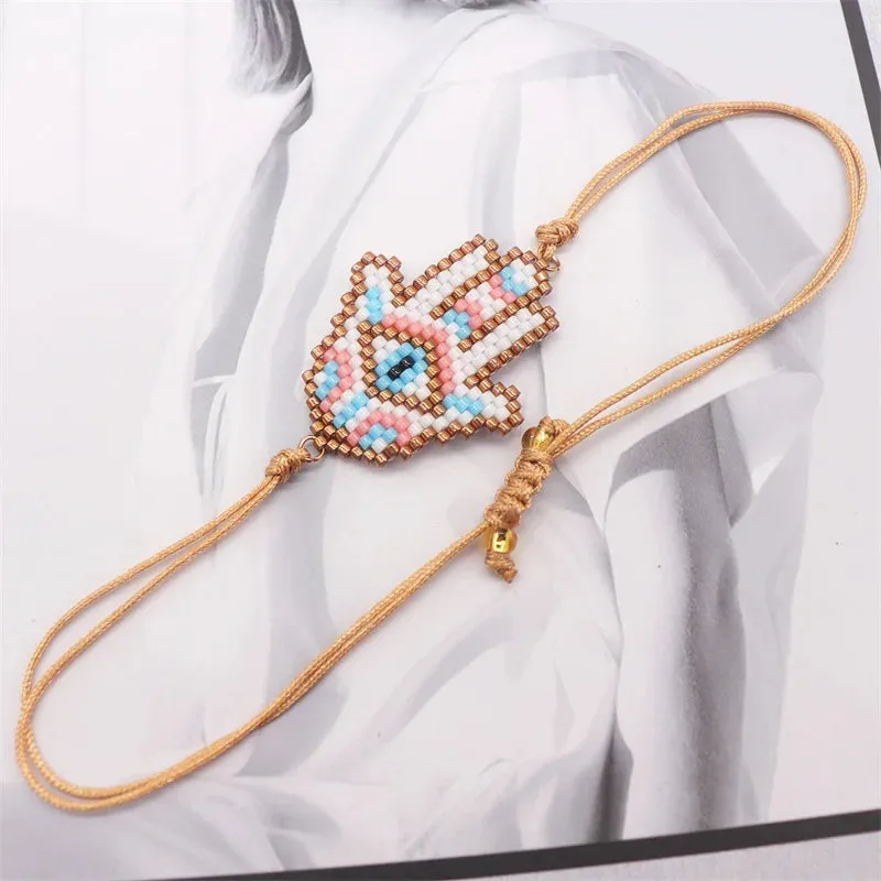 Beaded Hamsara Bracelet Set