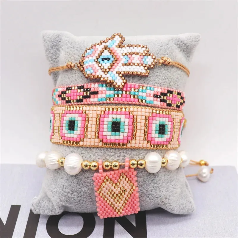 Beaded Hamsara Bracelet Set