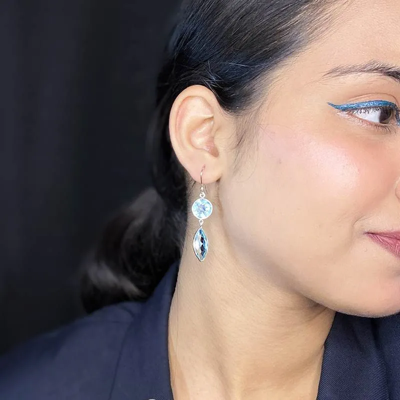Blue Topaz Dangles