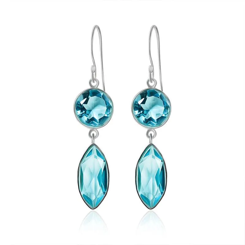 Blue Topaz Dangles