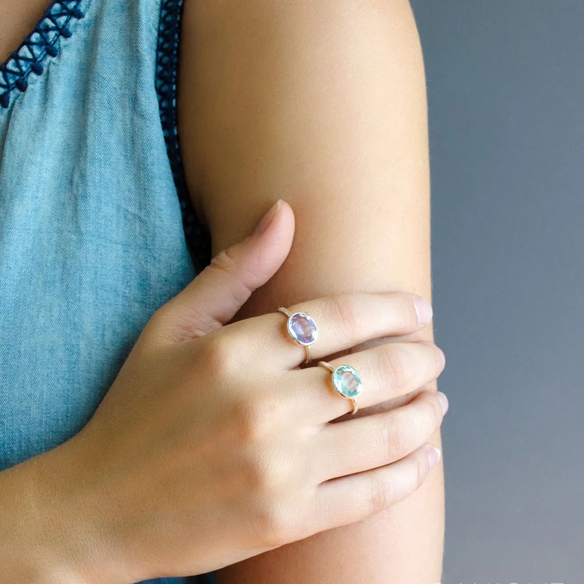 Carnelian oval bezel set ring