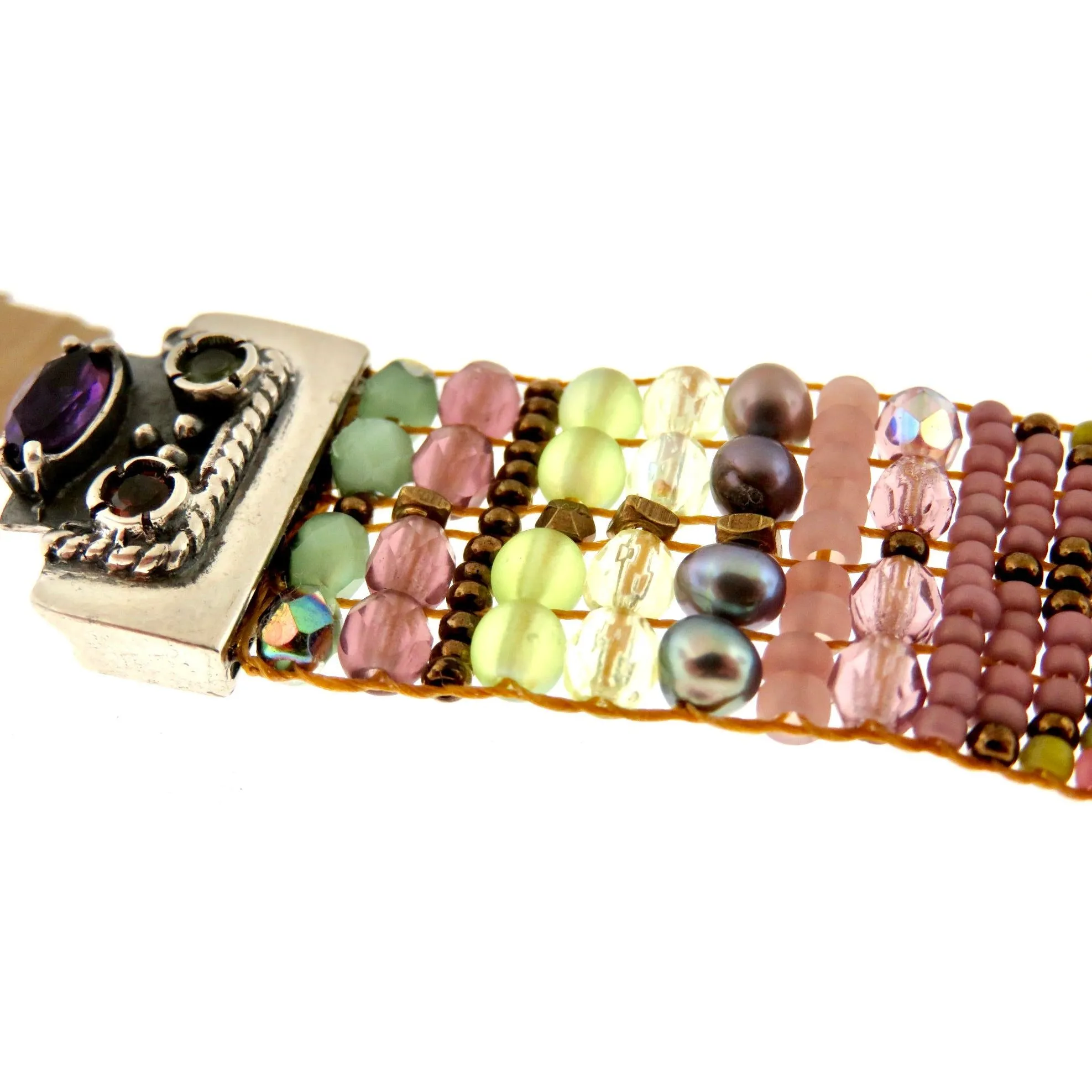 CHILI ROSE SPRING SPRING SLIDER  COWBOY BRACELET