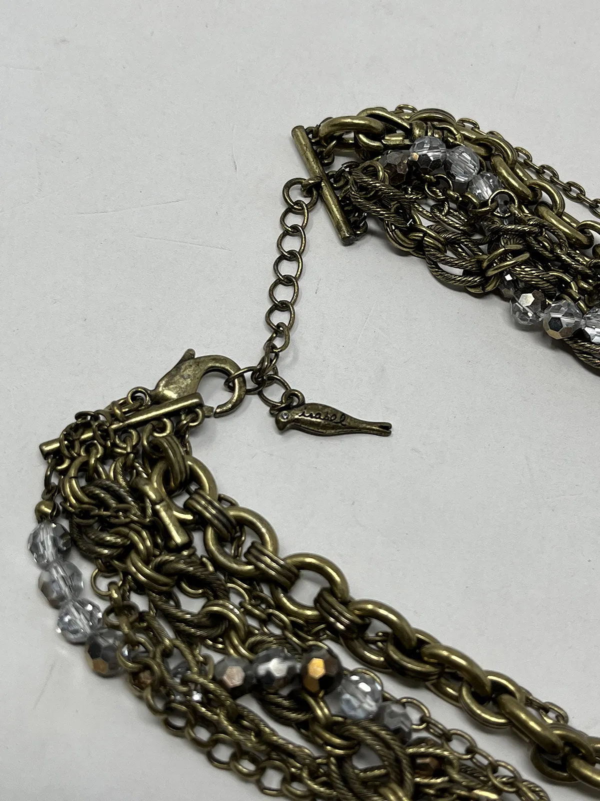 Chloe & Isabel Bronze Rhinestone Woven Gem Necklace