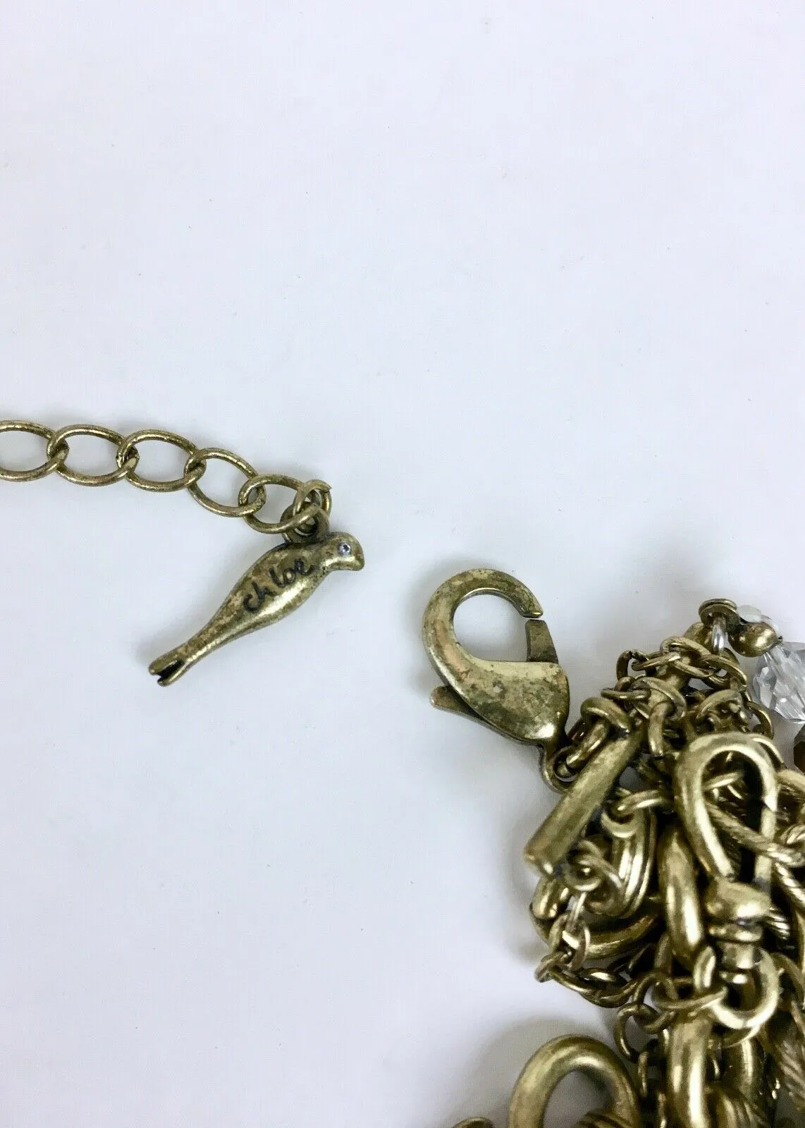 Chloe & Isabel Bronze Rhinestone Woven Gem Necklace