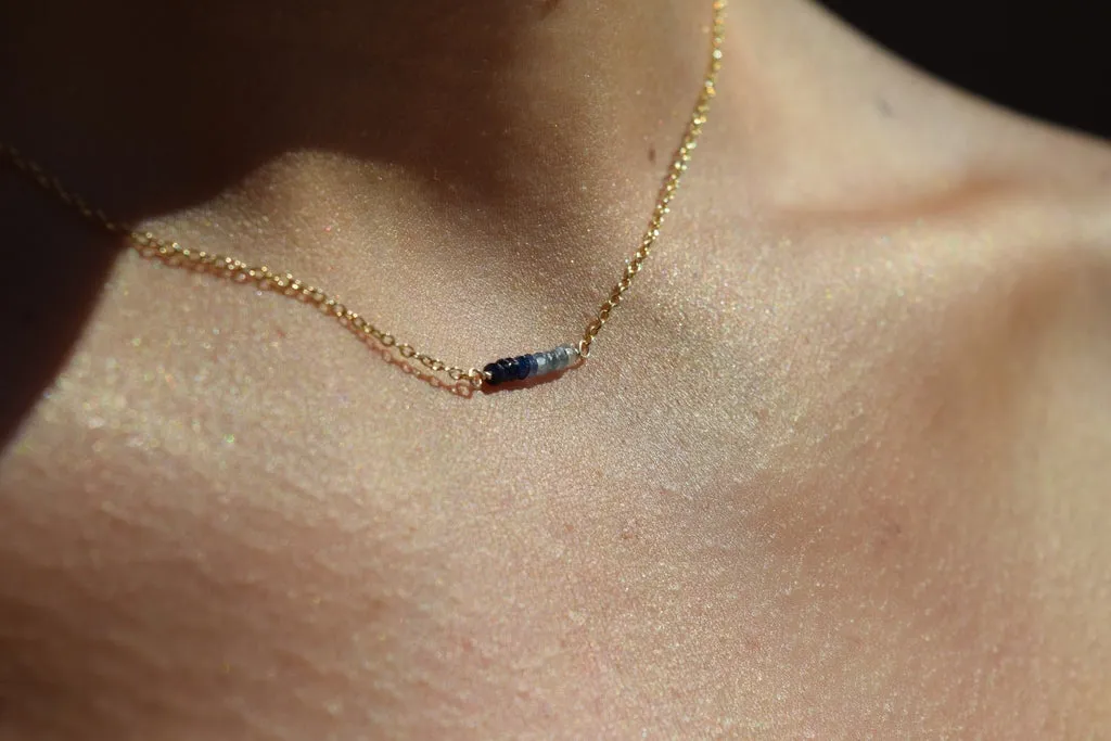 Citrine Bar Necklace - November