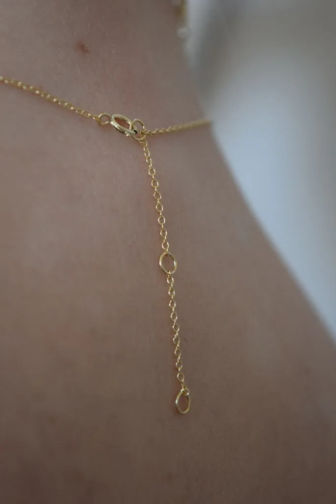 Citrine Bar Necklace - November