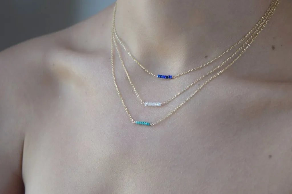 Citrine Bar Necklace - November