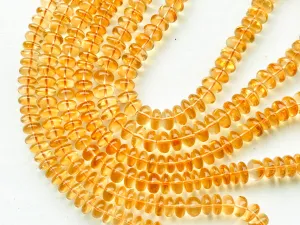 Citrine Smooth Rondelle Beads