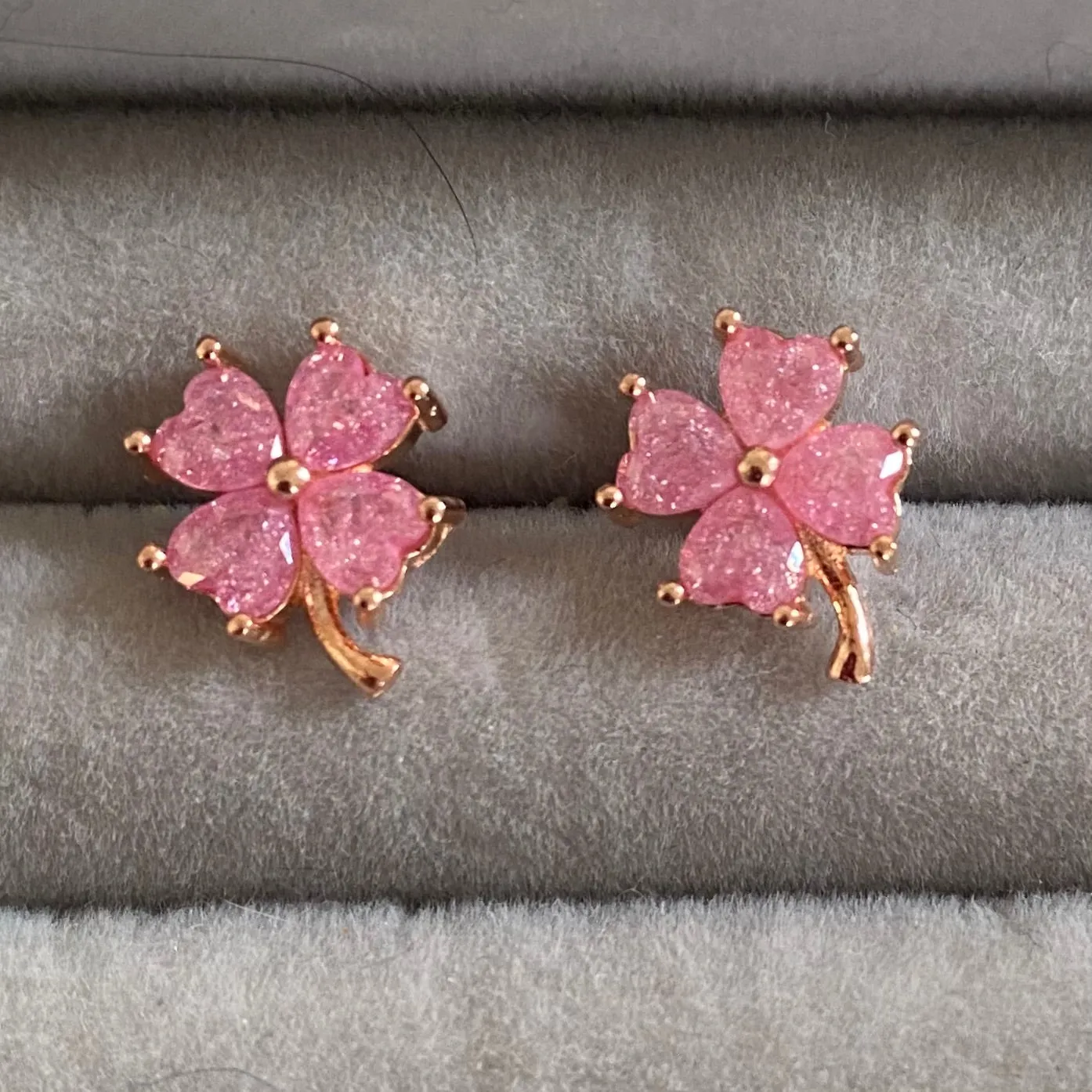 Clover Earring with colourful stones