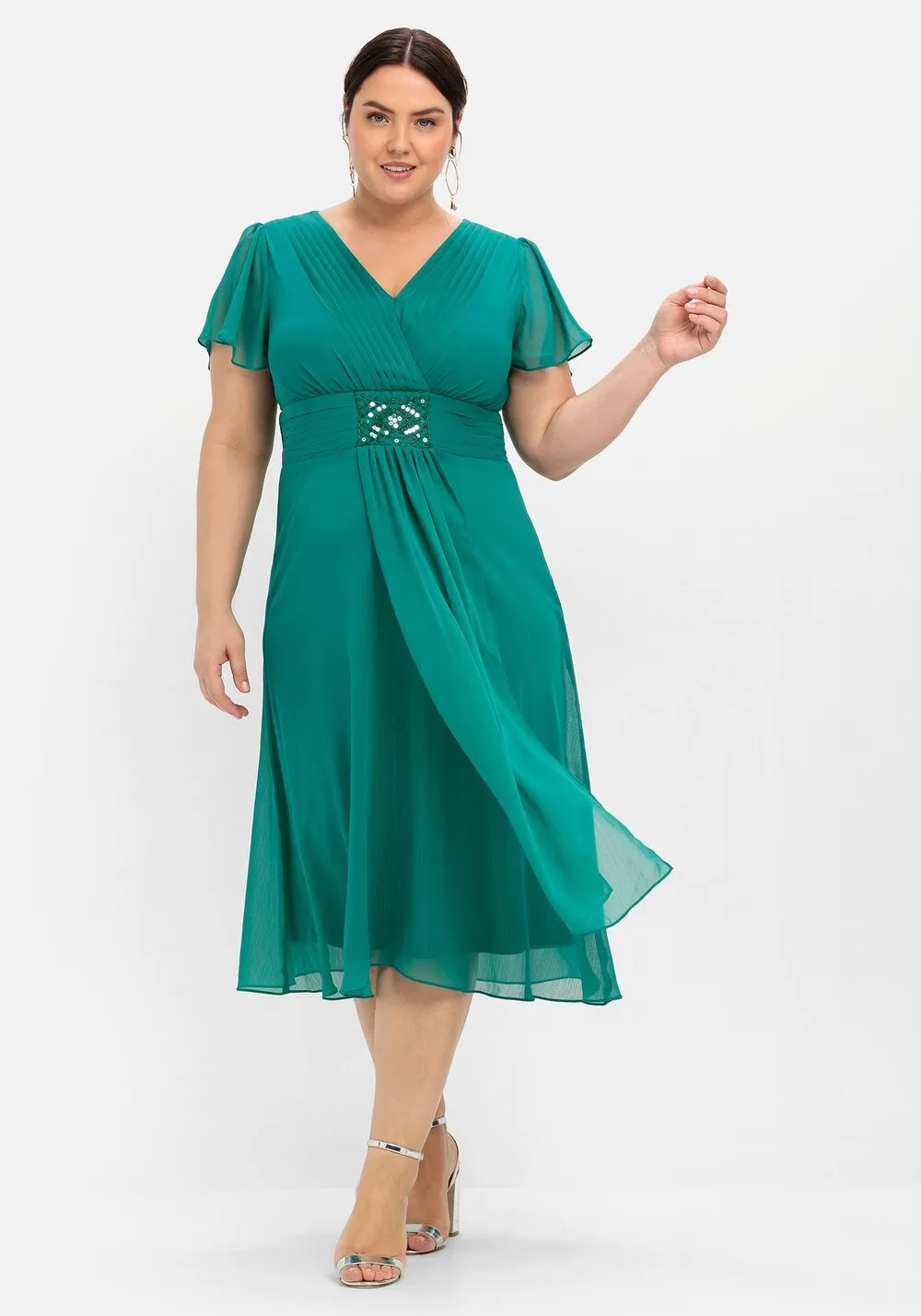Cocktail dress SHEEGO, jade