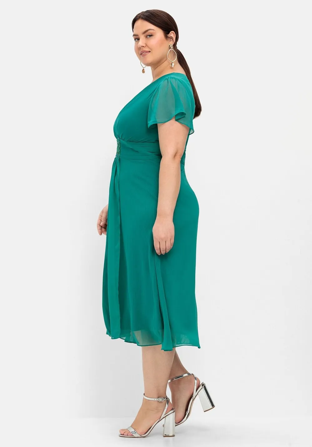 Cocktail dress SHEEGO, jade