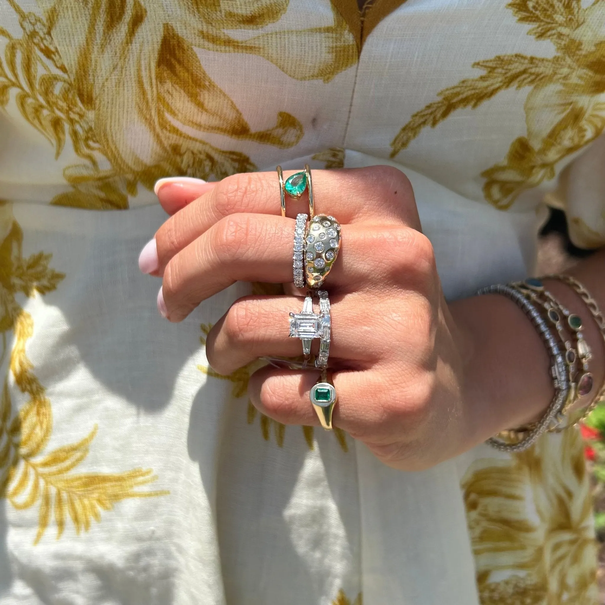 Diamond Fishtail Eternity Band