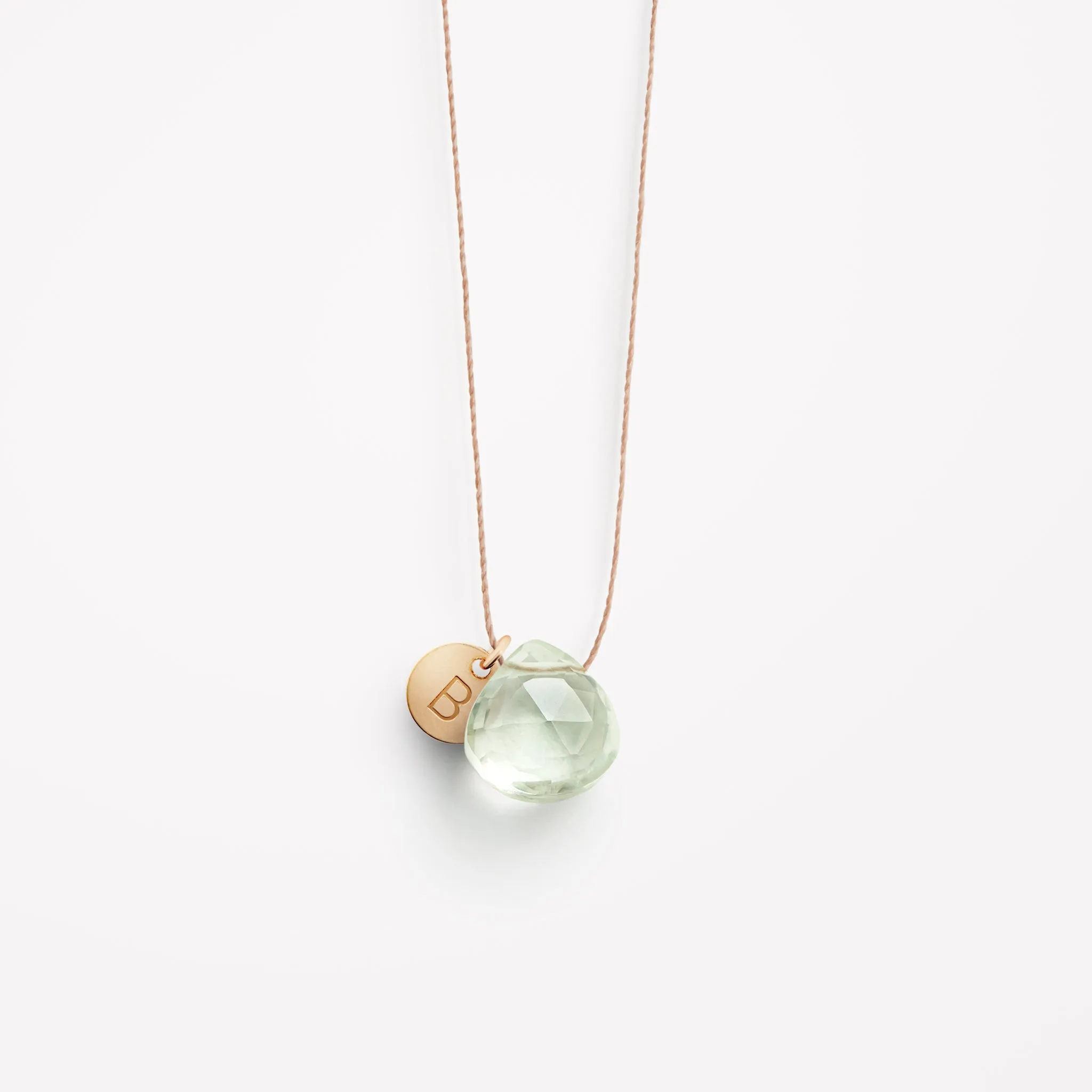 February Amethyst Fine Cord Birthstone Necklace