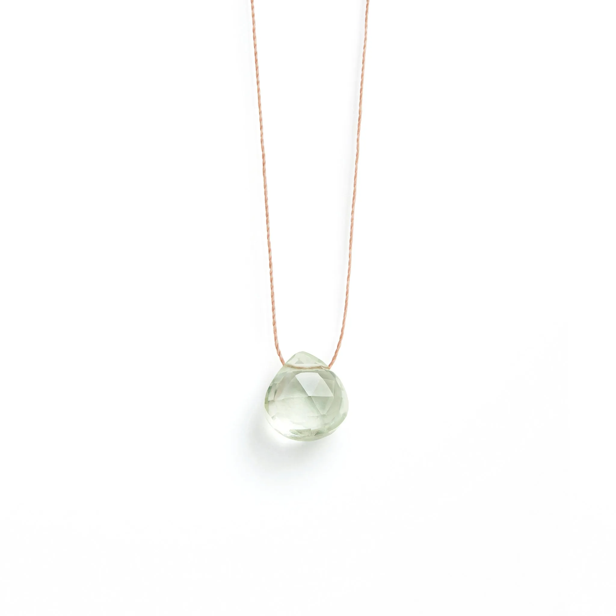 February Amethyst Fine Cord Birthstone Necklace