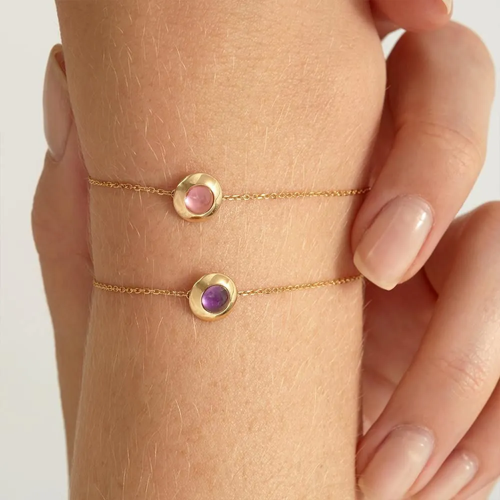Gems of Cosmo 18K Gold Bracelet w. Amethyst