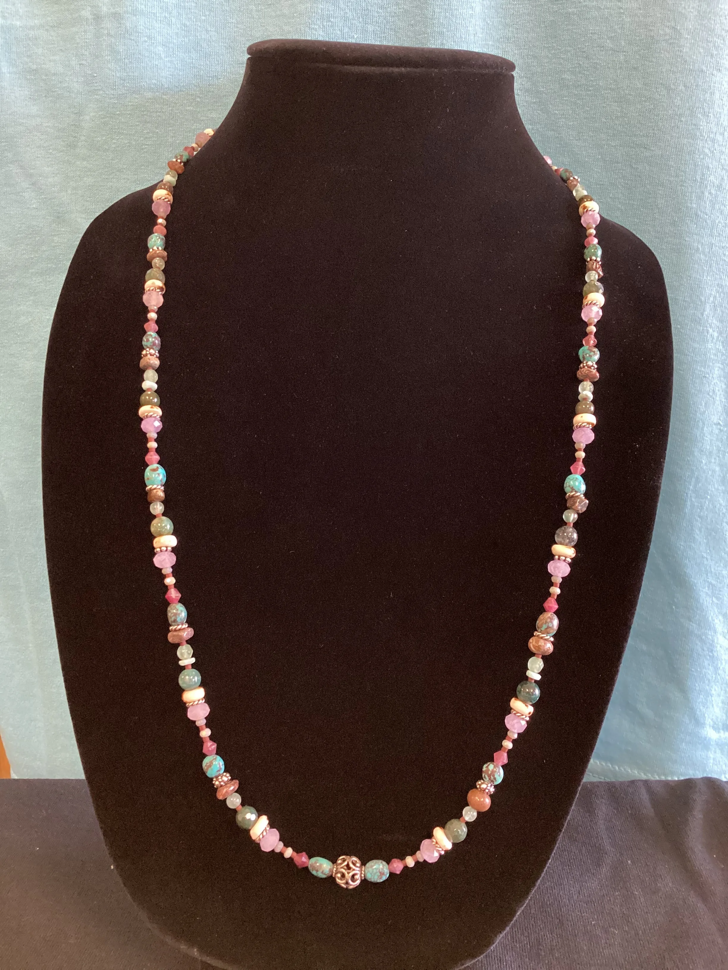 Genuine Dino Bone Bead Necklace