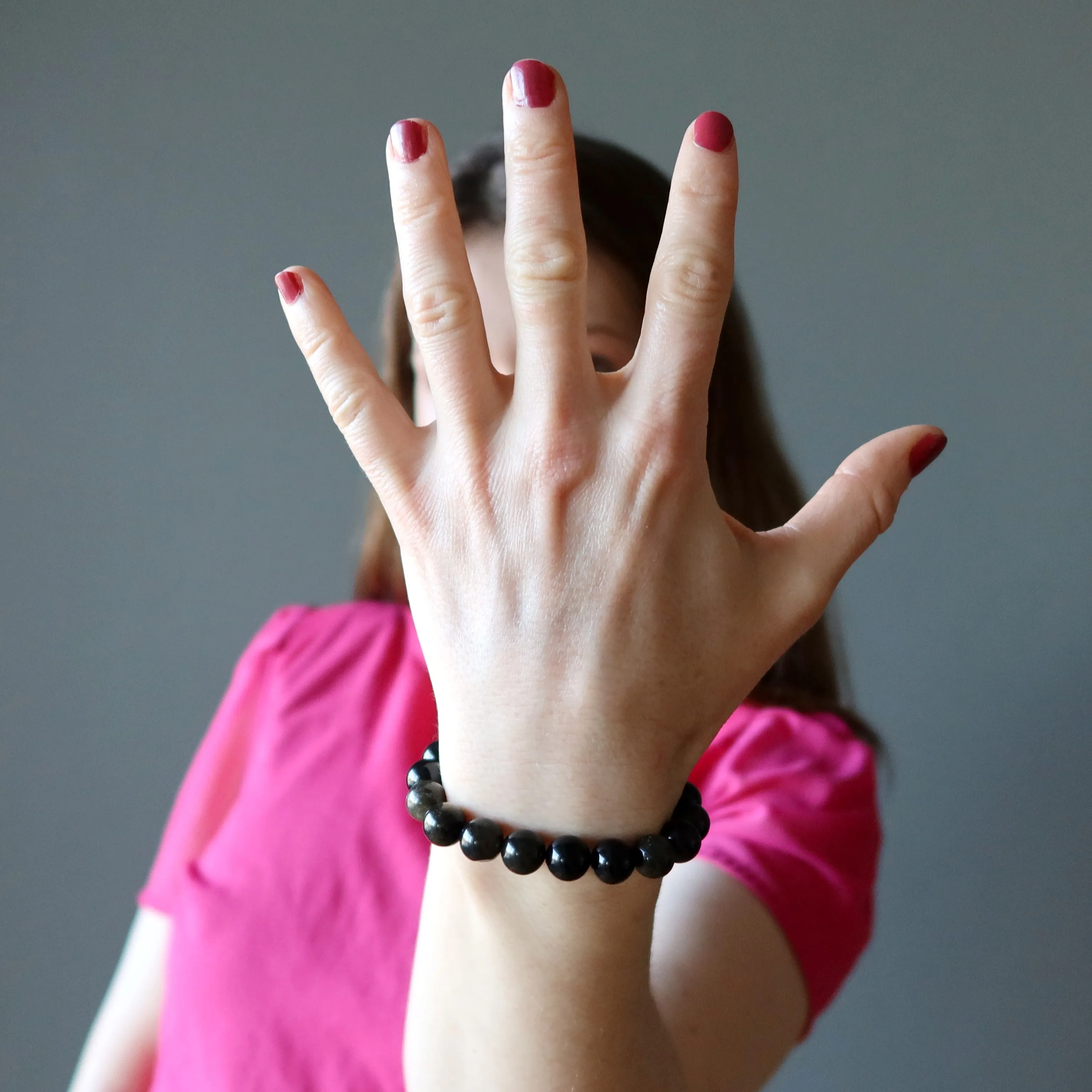 Gold Obsidian Bracelet Bedazzle