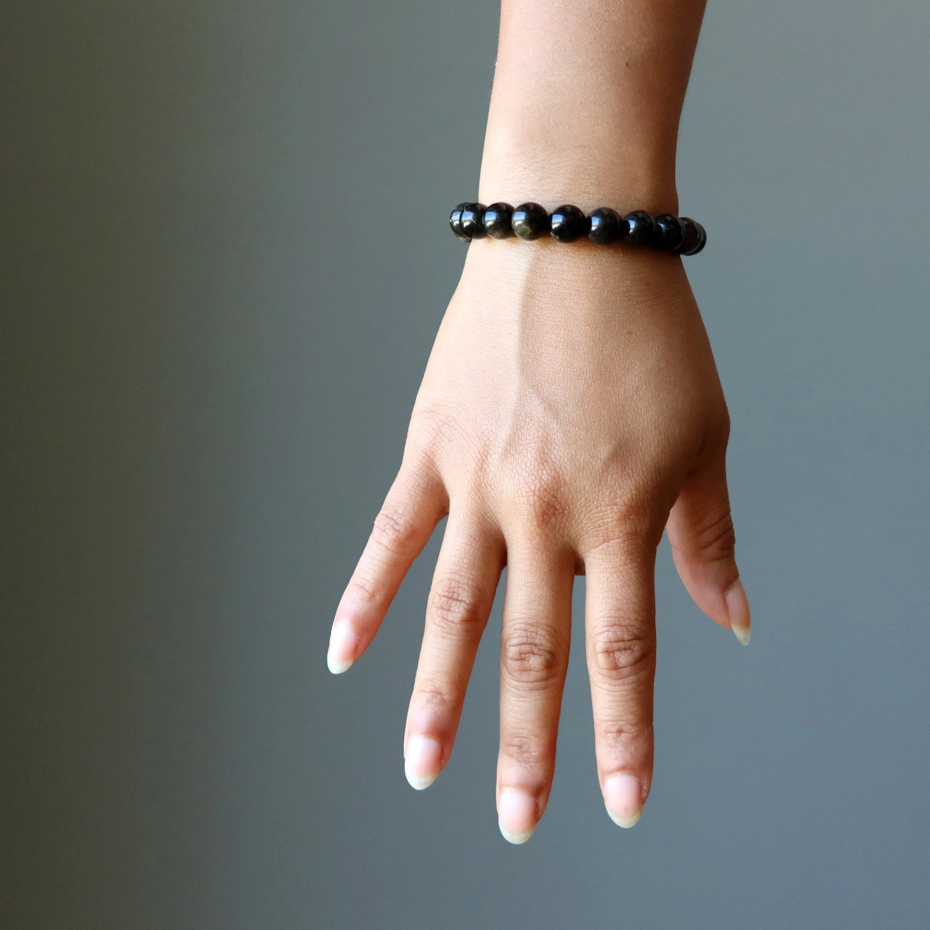 Gold Obsidian Bracelet Bedazzle