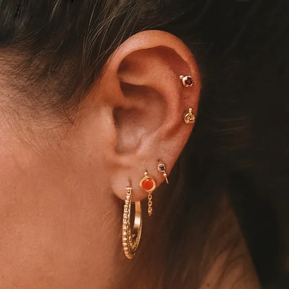 Heart Chakra Mini Hoop Earrings