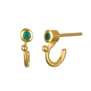 Heart Chakra Mini Hoop Earrings