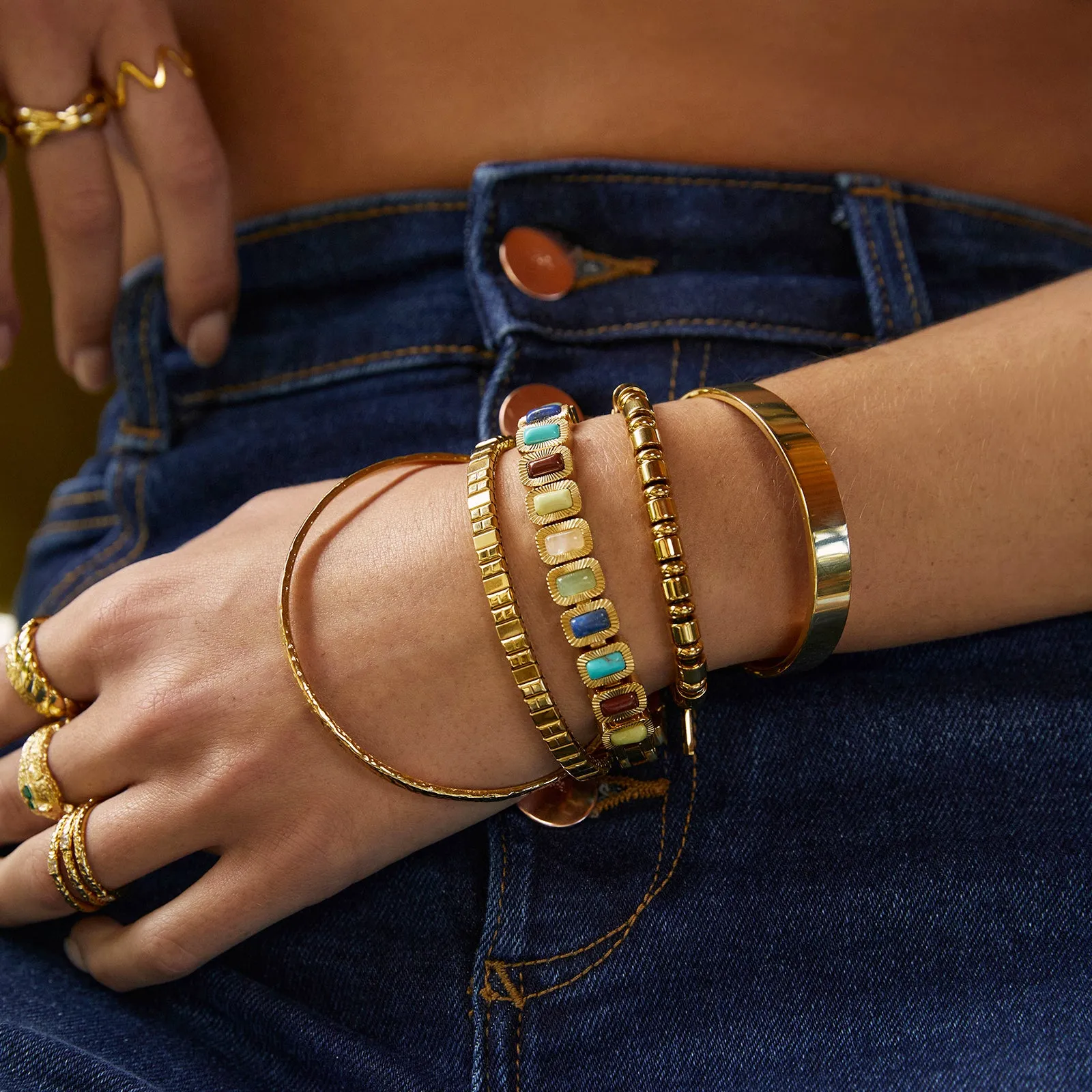 Inez Gold Bracelet