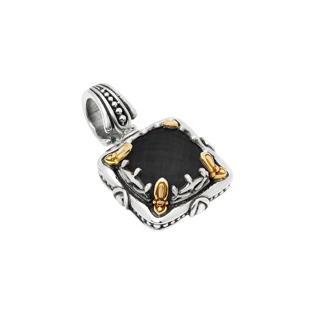 Konstantino Gen K Silver and 18K Gold Black Onyx Pendant