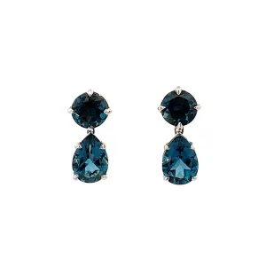 London Blue Topaz Drop Earrings - made to order