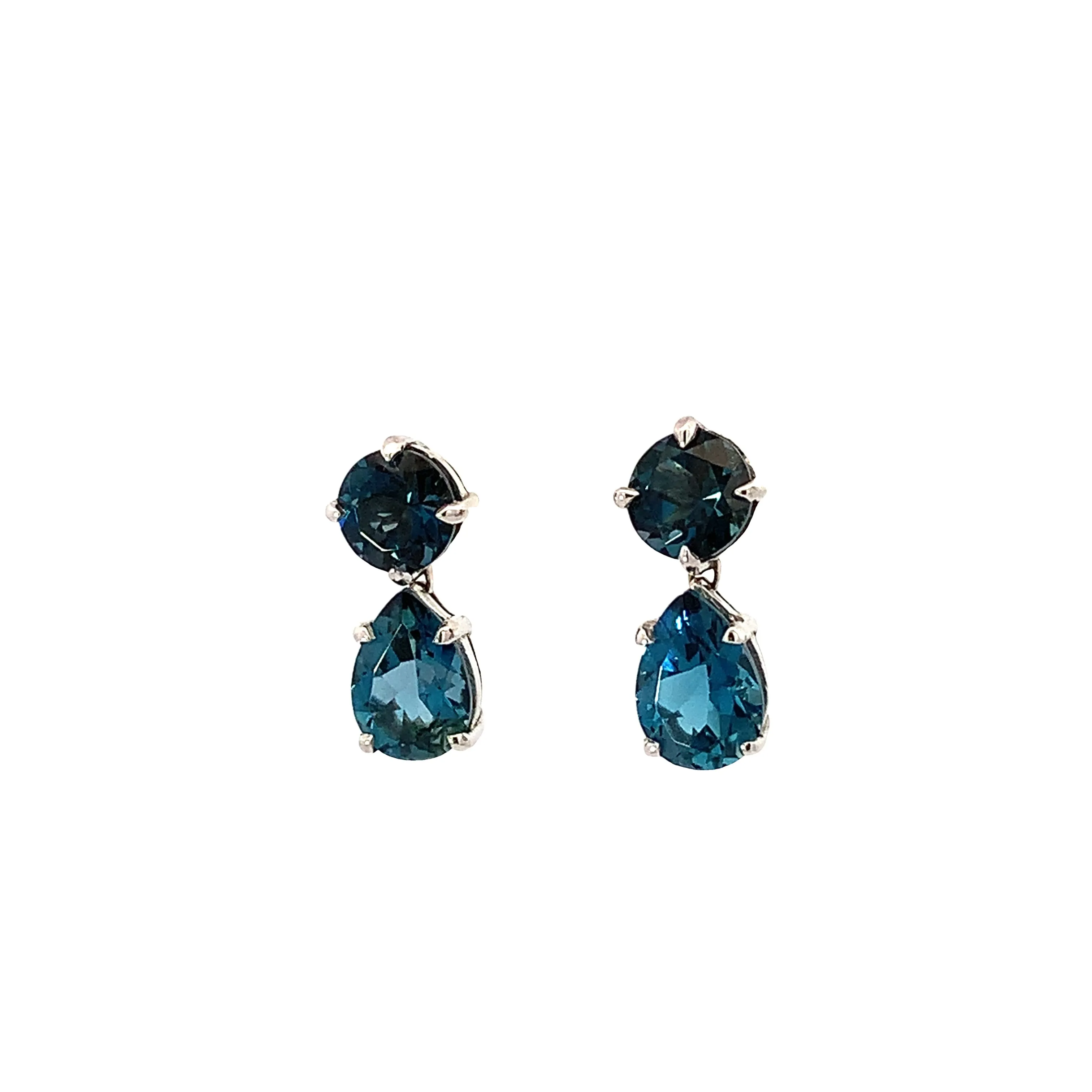 London Blue Topaz Drop Earrings - made to order