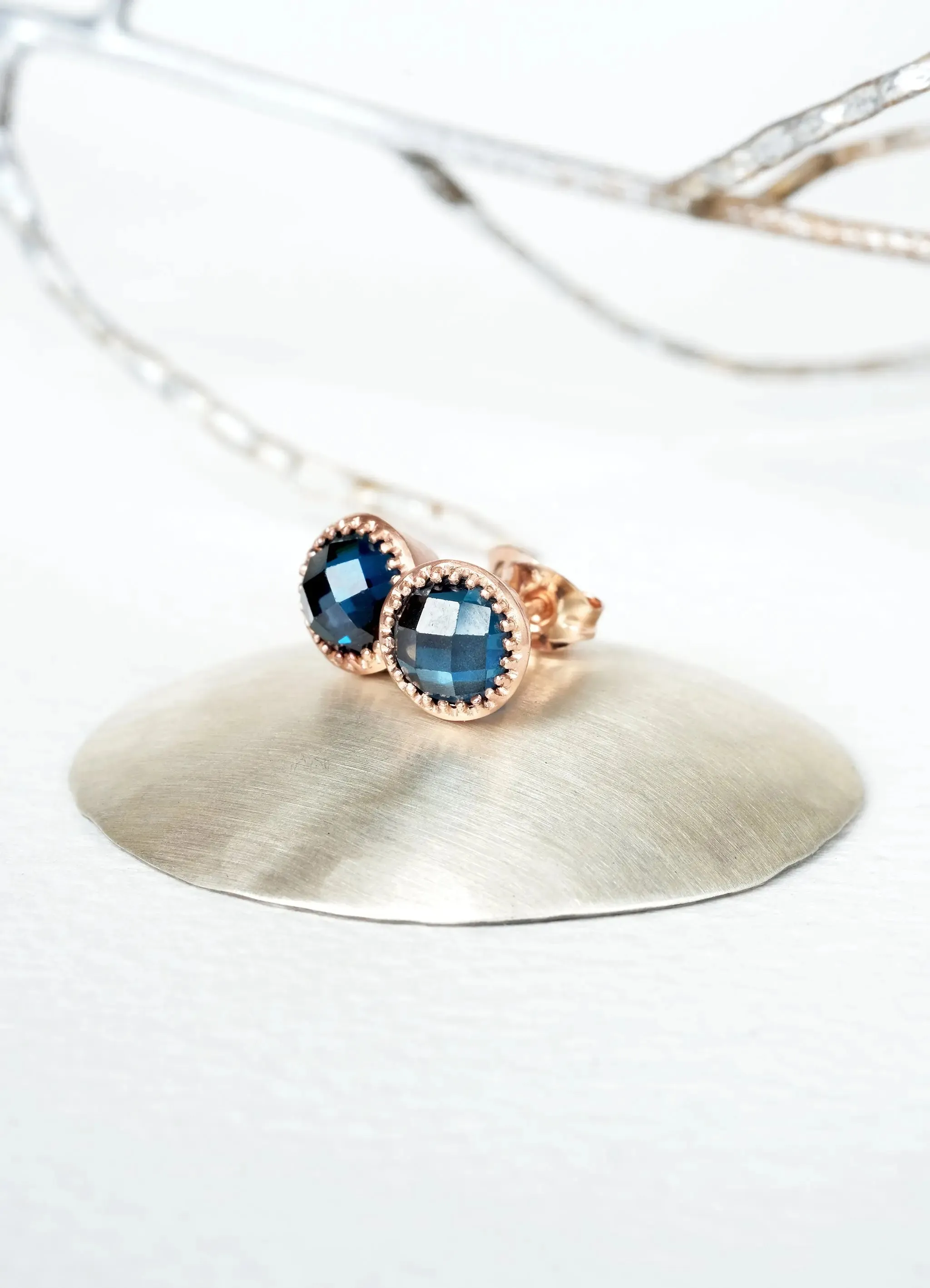 London Blue Topaz Gaia Studs