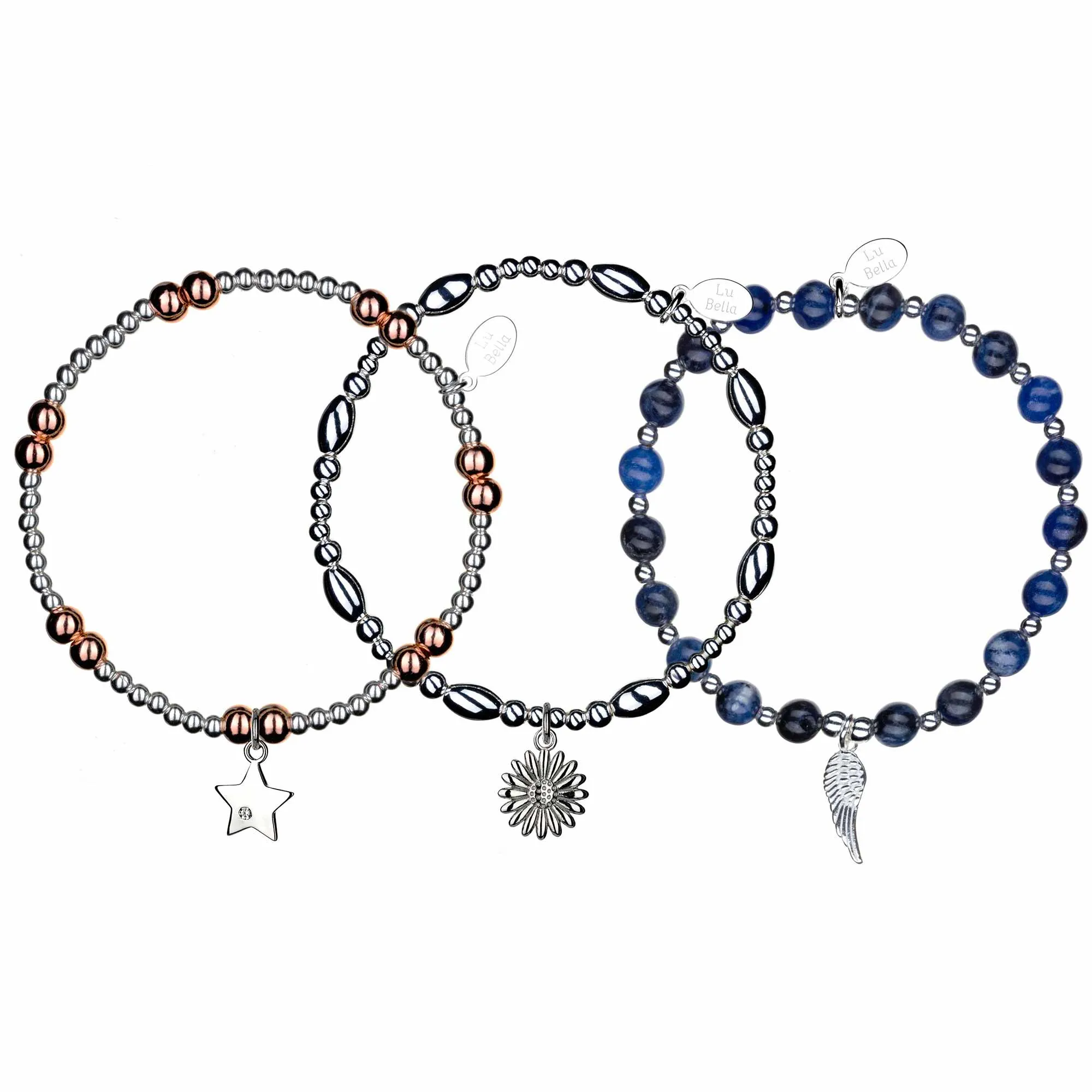 Love & Hope Stacking Bracelets - Set of 3