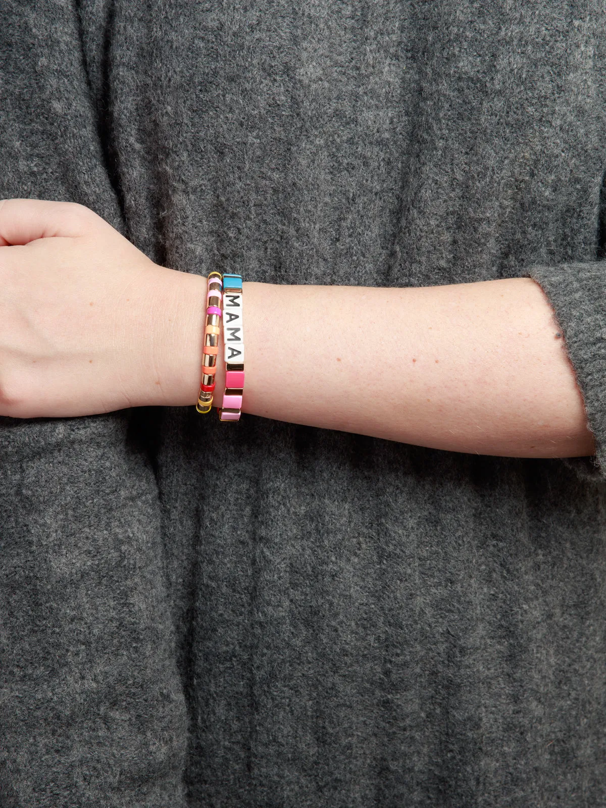 Mama Rainbow Bracelet Duo