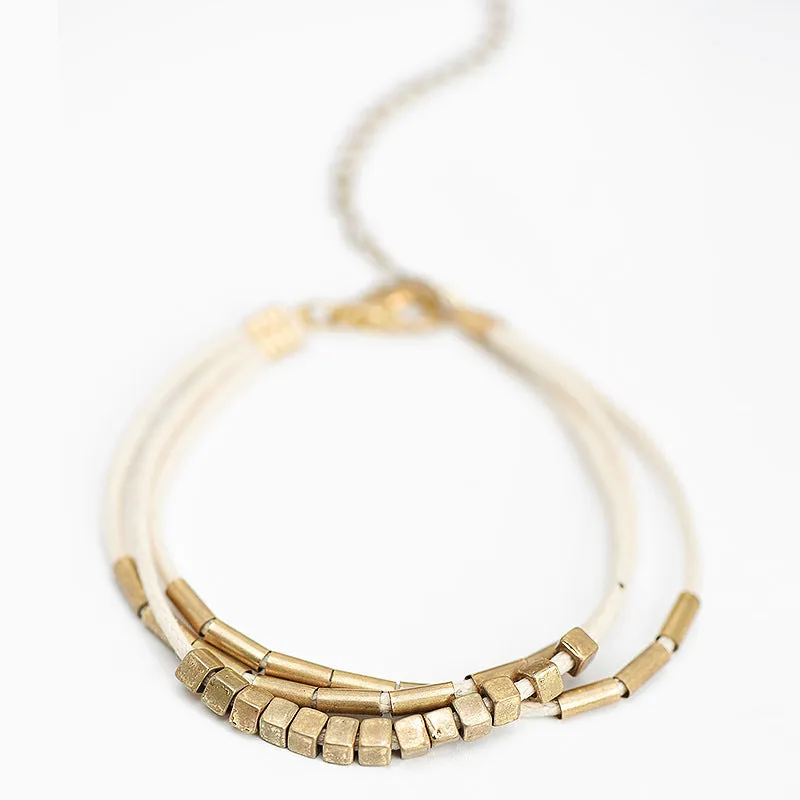 Metal beaded bracelet