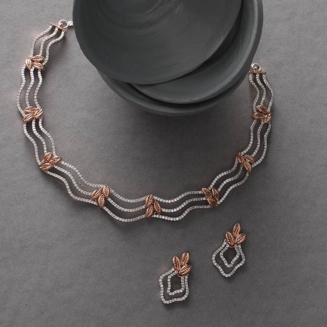 Mily Nakshatra CZ Necklace Set