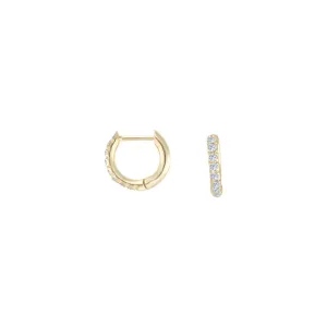 Mini Diamond Huggie Earrings