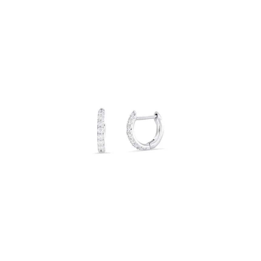 Mini Diamond Huggie Earrings