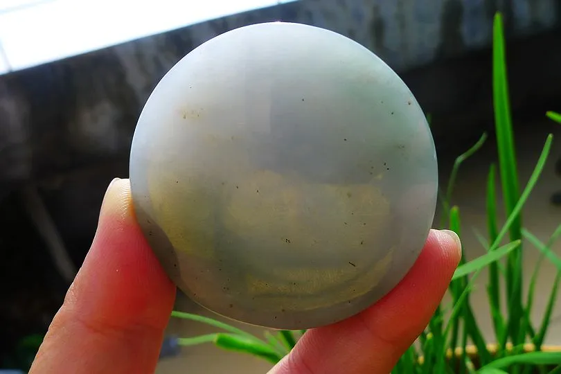 Natural Jade Rough Jadeite Raw (141g,5.25X5.25X1.9cm)