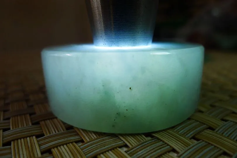 Natural Jade Rough Jadeite Raw (141g,5.25X5.25X1.9cm)