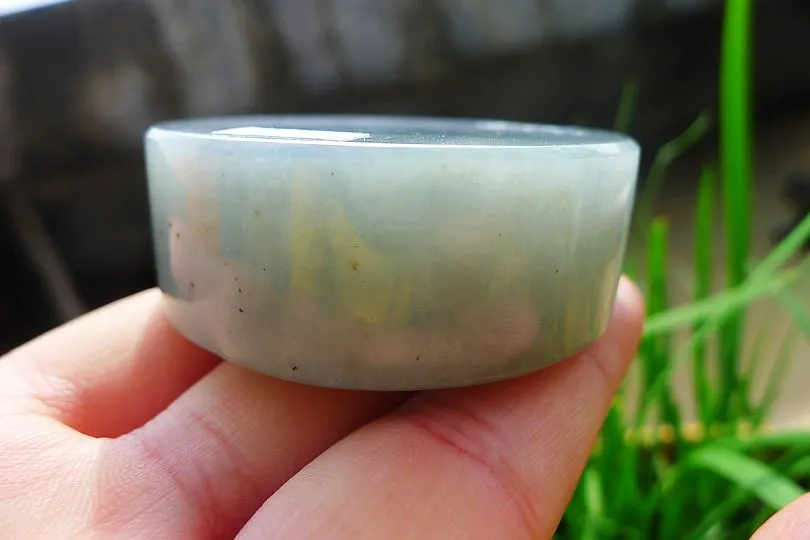 Natural Jade Rough Jadeite Raw (141g,5.25X5.25X1.9cm)