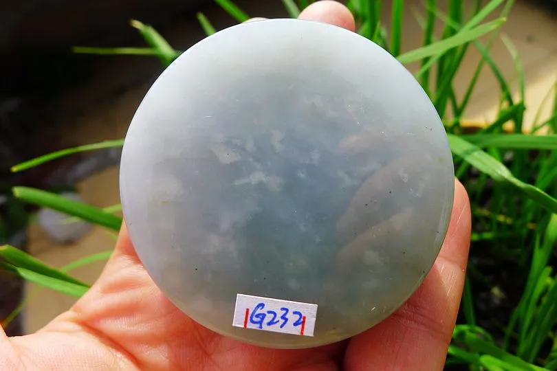 Natural Jade Rough Jadeite Raw (141g,5.25X5.25X1.9cm)