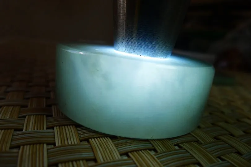 Natural Jade Rough Jadeite Raw (141g,5.25X5.25X1.9cm)