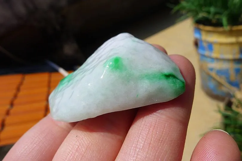 Natural Jade Rough Jadeite Raw (32g,4.3X3.7X1.4cm)