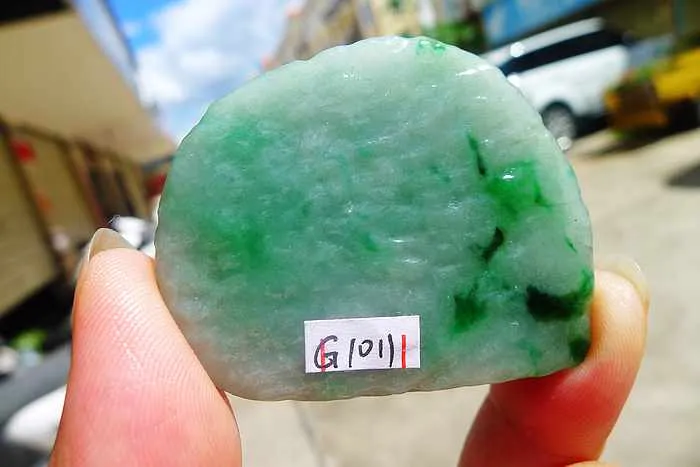 Natural Jade Rough Jadeite Raw (53g,4.7X3.9X1.35cm)
