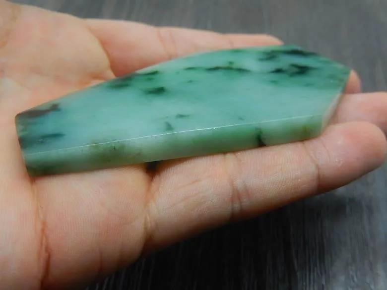 Natural Jade Rough Jadeite Raw (59g, 94X50X5.3mm)